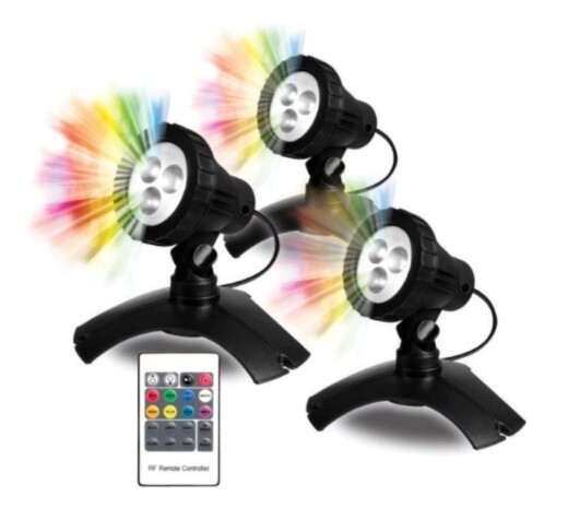 POND MAX Large Color Changing LED 3 Light Kit
