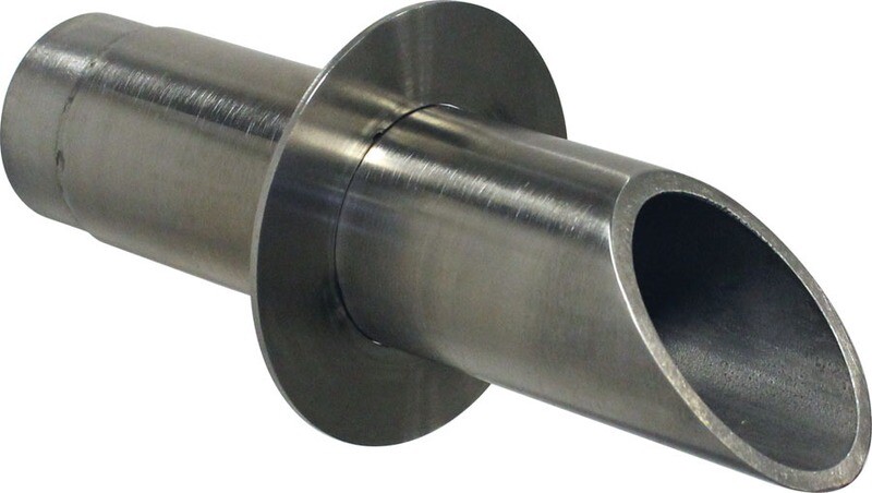 EASY  Vianti Falls Stainless 2&quot; Round Scupper with round wall plate
