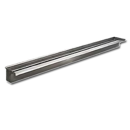 EASY PRO 47 1/2&quot; Stainless Steel Spillway

47.5&quot; W x 4 1/2&quot; D x 15&quot; Tx6&quot; lip

1&quot; fpt inlet 2400 gph