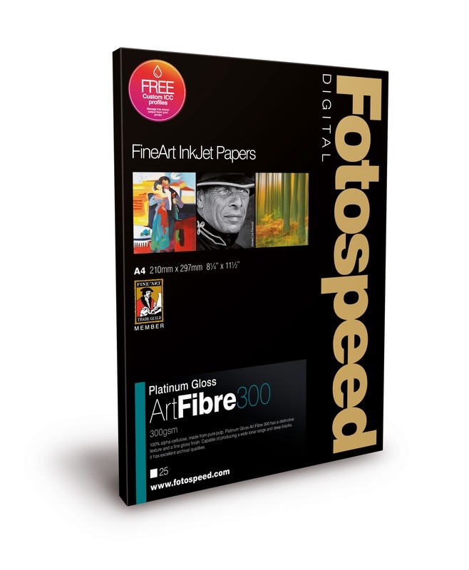 Fotospeed Platinum Gloss Art Fibre 300 (A2, 25 sheets) - 7E433