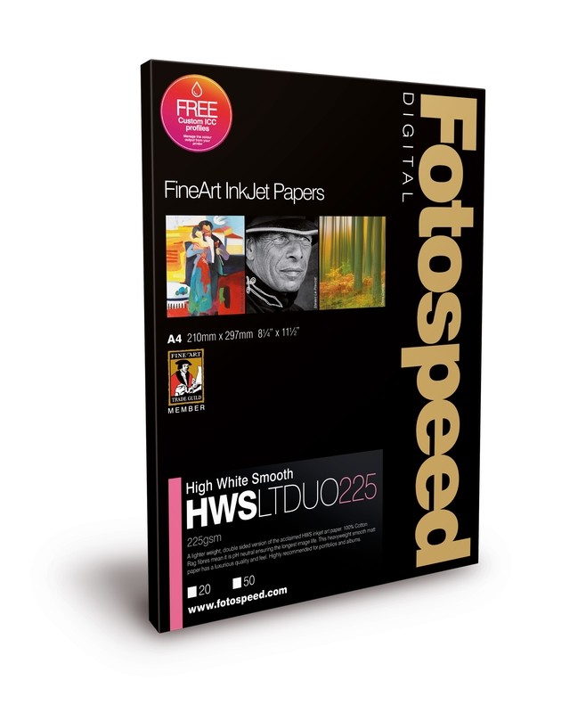Fotospeed High White Smooth Lite Duo 225 (A2, 25 sheets) - 7E573