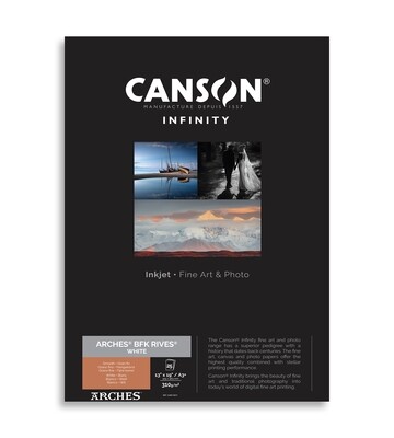 Canson Infinity ARCHES® BKF Rives White (A3+, 25 sheets)