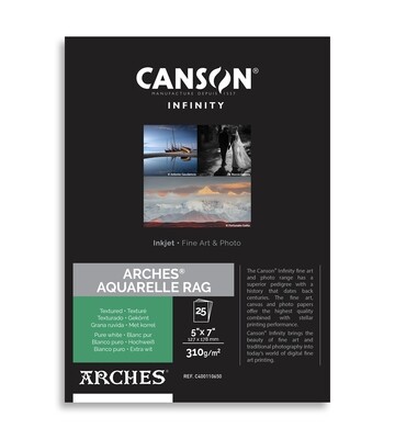 Canson Infinity ARCHES® Aquarelle Rag Pure White (5