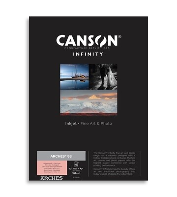 Canson Infinity ARCHES® 88 Pure White (A3+, 25 sheets)