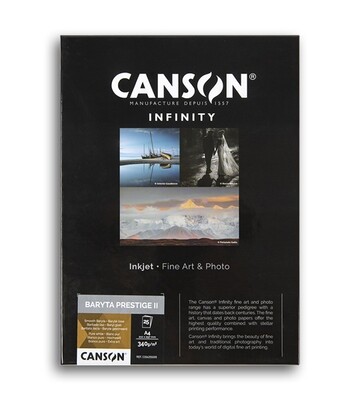 Canson Infinity Baryta Prestige II 340 (A4, 25 sheets)