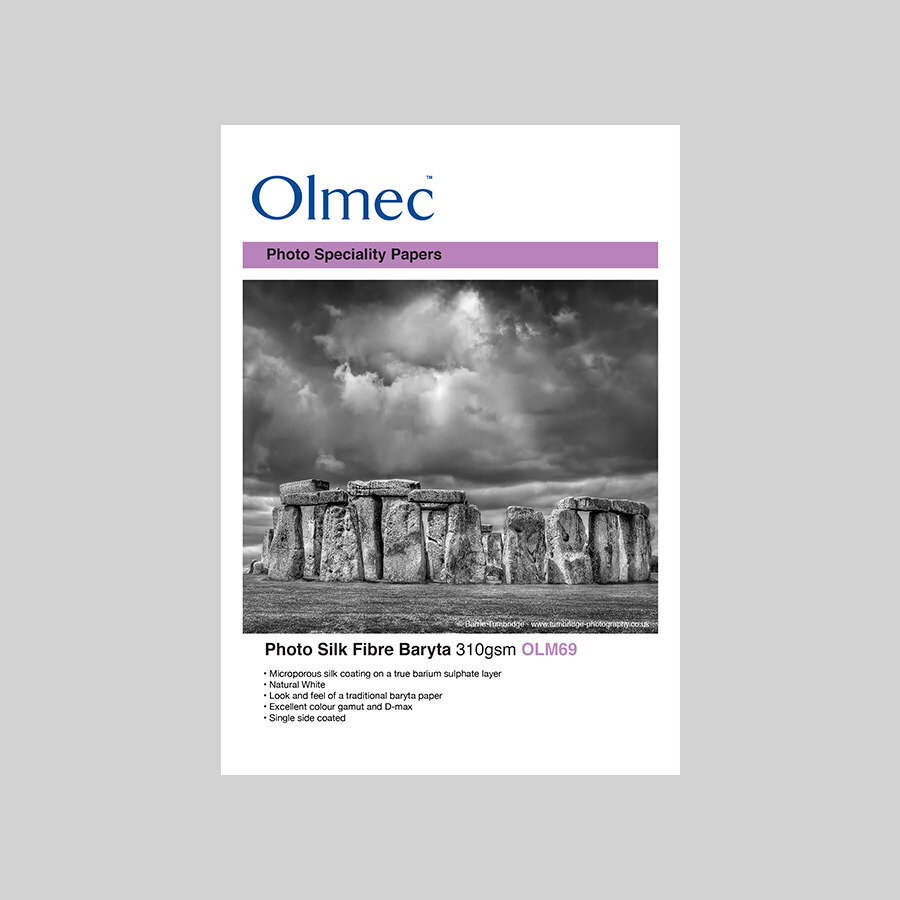 Olmec Photo Silk Fibre Baryta  310 (A3+, 50 Sheets)