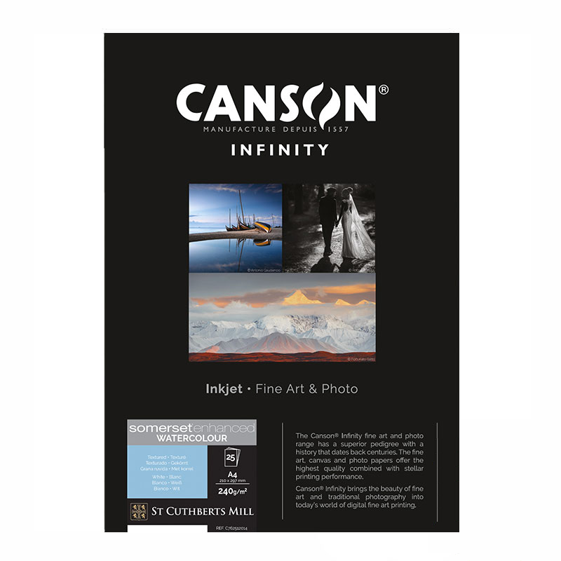 Canson Infinity Somerset Enhanced Watercolour Rag 240 (A4 , 25 sheets)