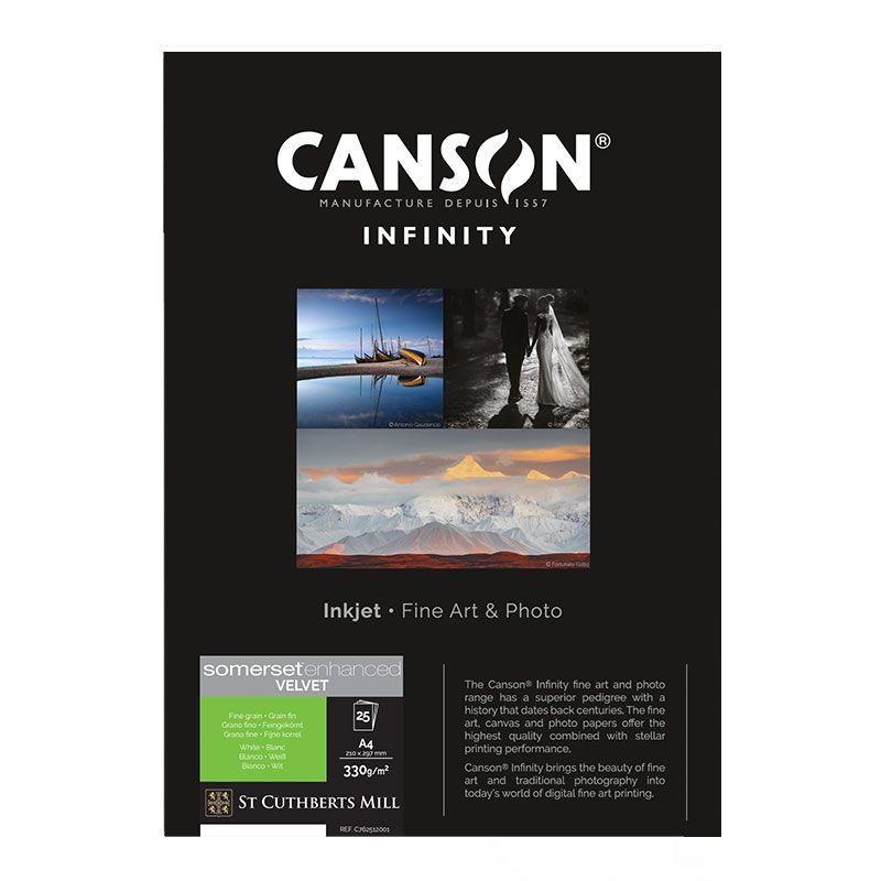Canson Infinity Somerset Enhanced Velvet 330 (A3 , 25 sheets)