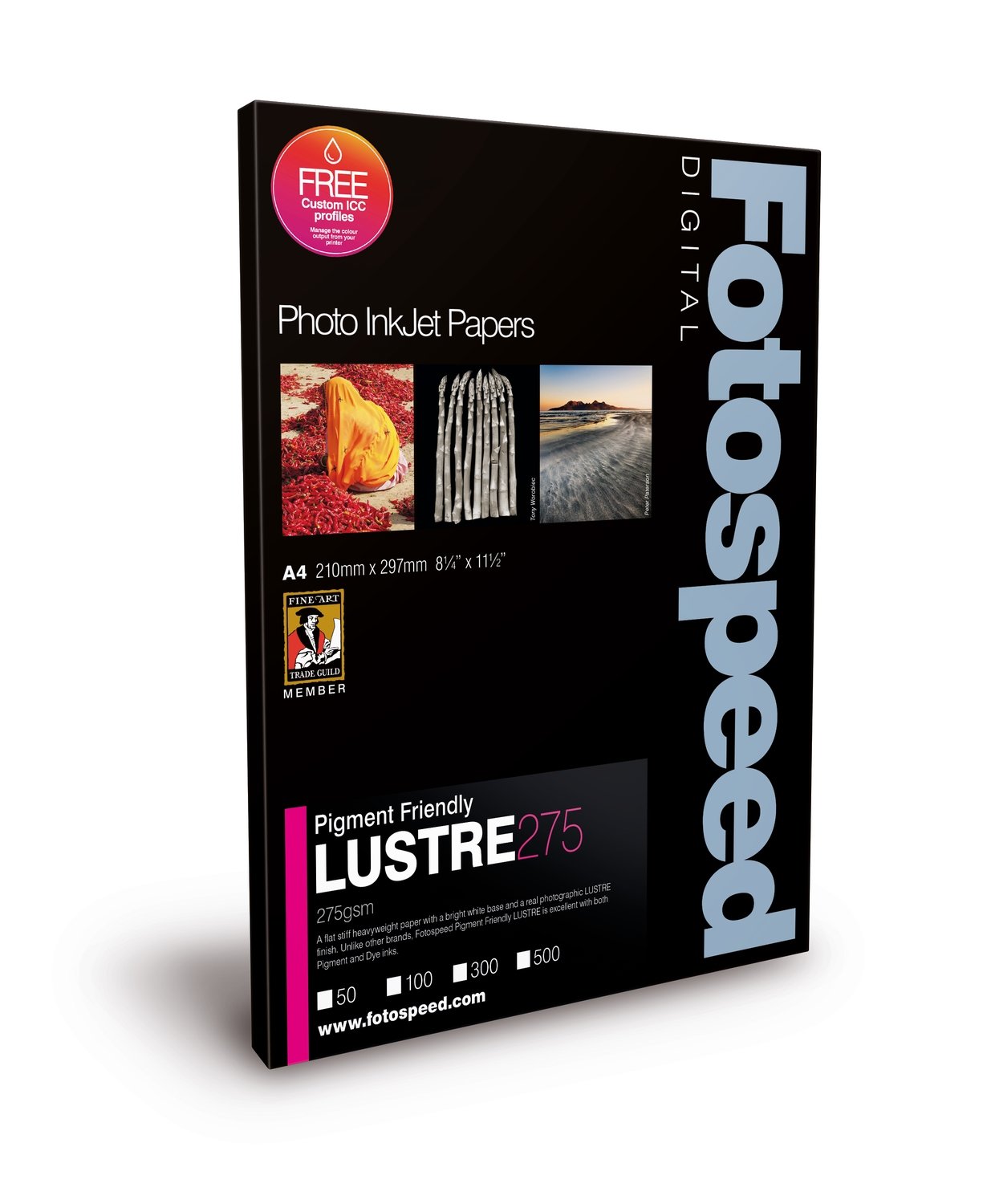 Fotospeed PF Lustre 275 (SQUARE 8x8", 50 sheets) - 7D023