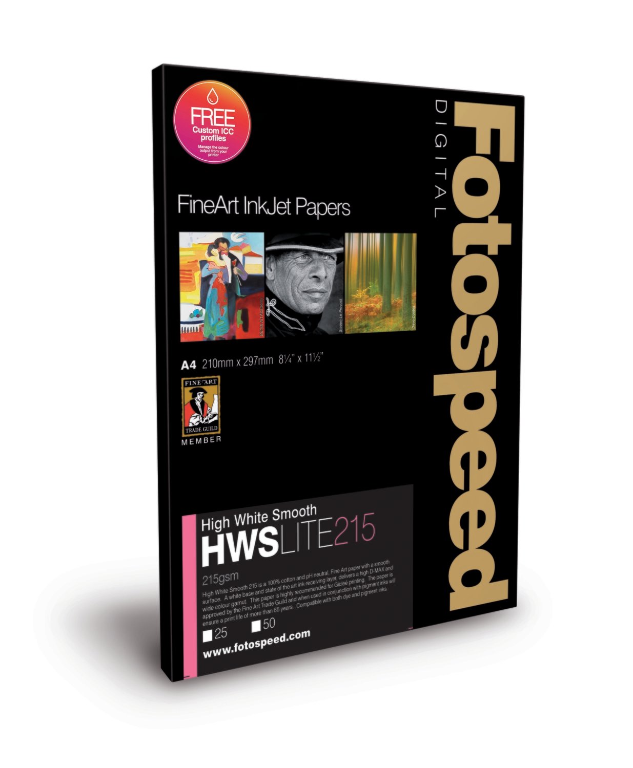 Fotospeed High White Smooth Lite 215 (A4, 25 sheets) - 7E252