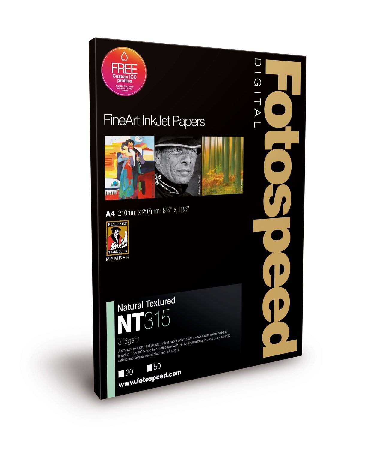 Fotospeed NT Natural Textured 315 (A4, 25 sheets) - 7E554