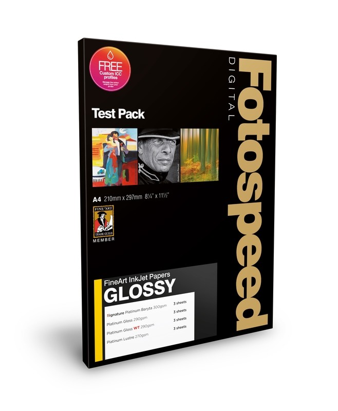 Fotospeed Fine Art Glossy Test Pack (A4, 9 sheets) - 7E106