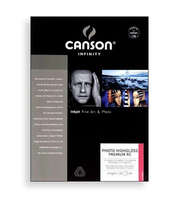 Canson Infinity Photo HighGloss Premium RC 315 (A3+, 25 sheets)
