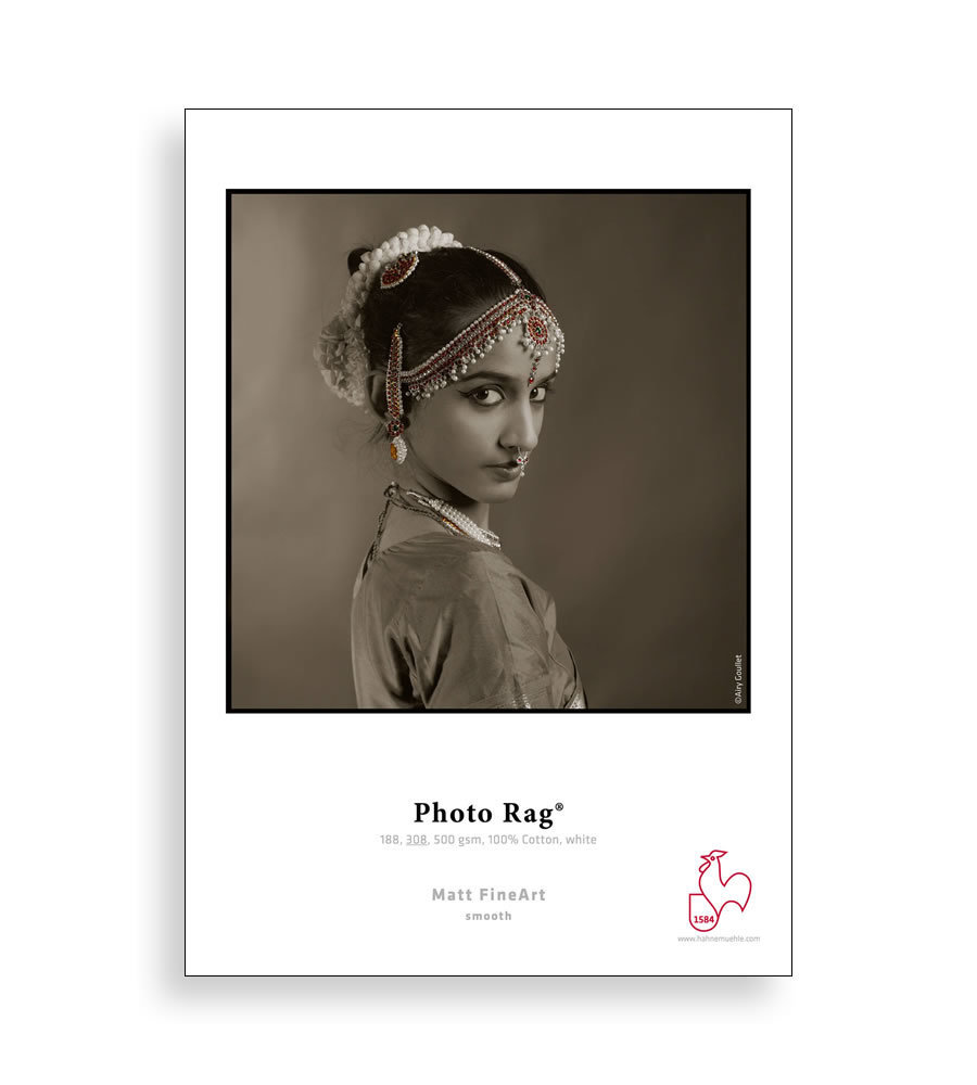 Hahnemühle Photo Rag 308 Deckle Edge (A2, 25 sheets)