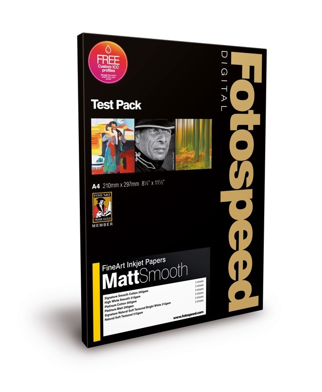 Fotospeed Fine Art Matt Smooth Test Pack (A4, 12 sheets) - 7E107 Fotospeed Fine Art Matt Smooth Test Pack (A4, 12 sheets) - 7E107