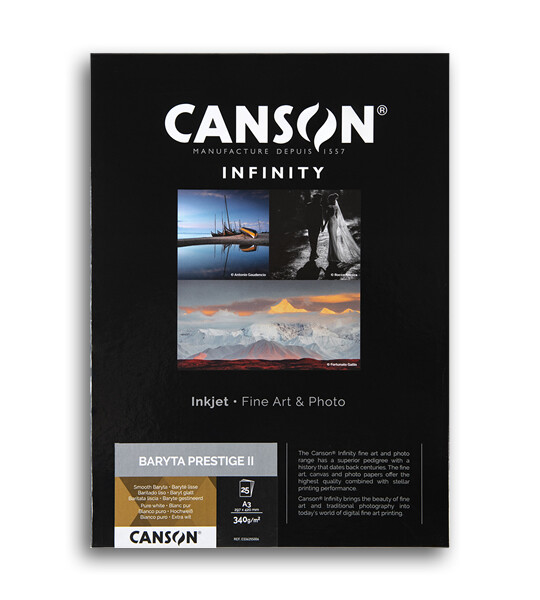 Canson Infinity Baryta Prestige II 340 (A3, 25 sheets) Canson Infinity Baryta Prestige II 340 (A3, 25 sheets)