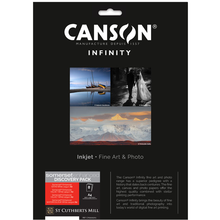 Canson Infinity Somerset Discovery Pack  (A4 , 8 sheets)
