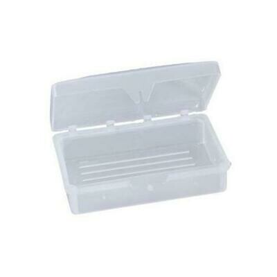 Case of [100] Clear Hinged Soap Dish