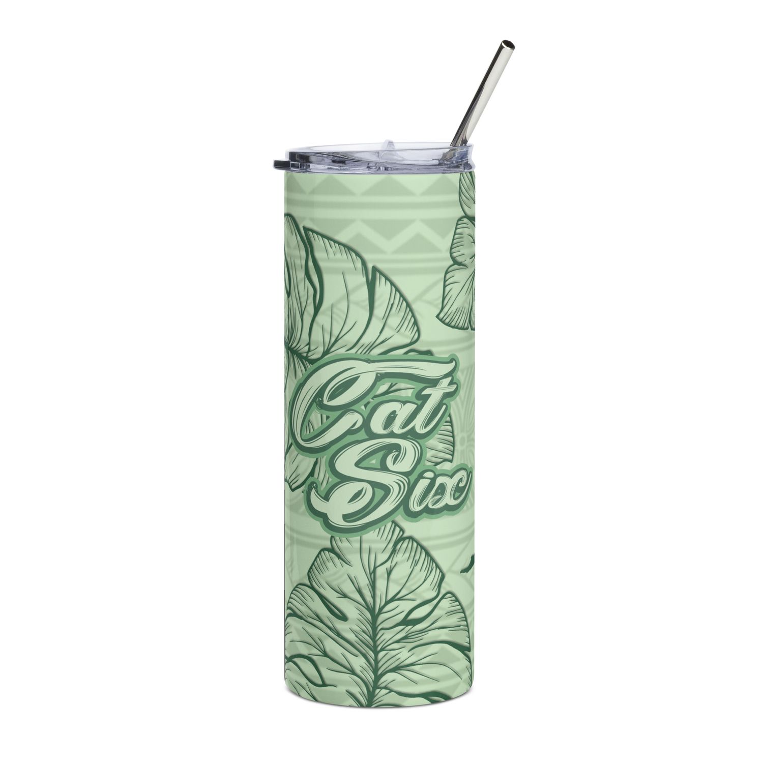 20oz Stainless Steel Tumbler w/ Cover &amp; Straw
