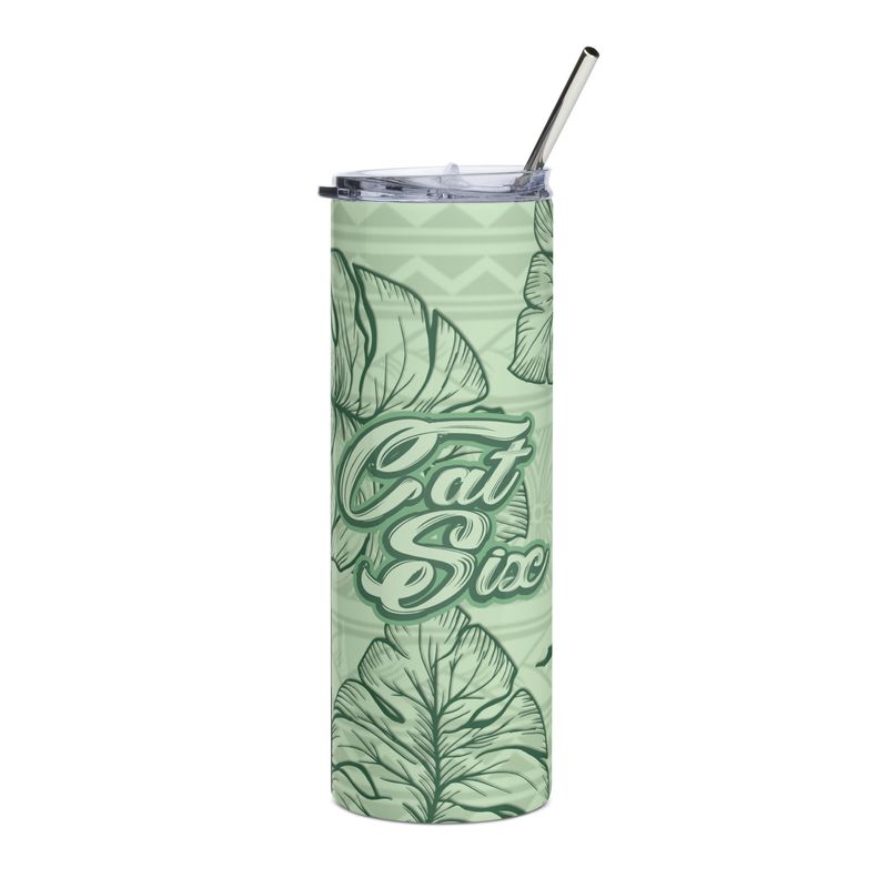 20oz Stainless Steel Tumbler w/ Cover &amp; Straw