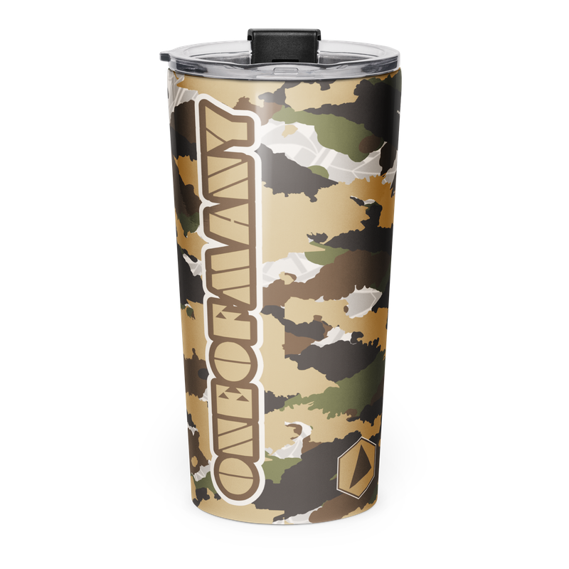 20oz Tapered Stainless Steel Defender Tumbler w/Cover