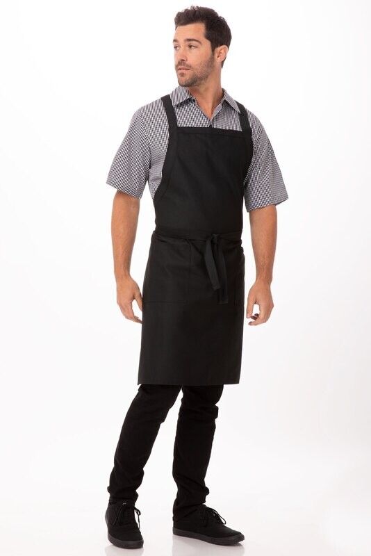 CROSS-BACK BIB APRON