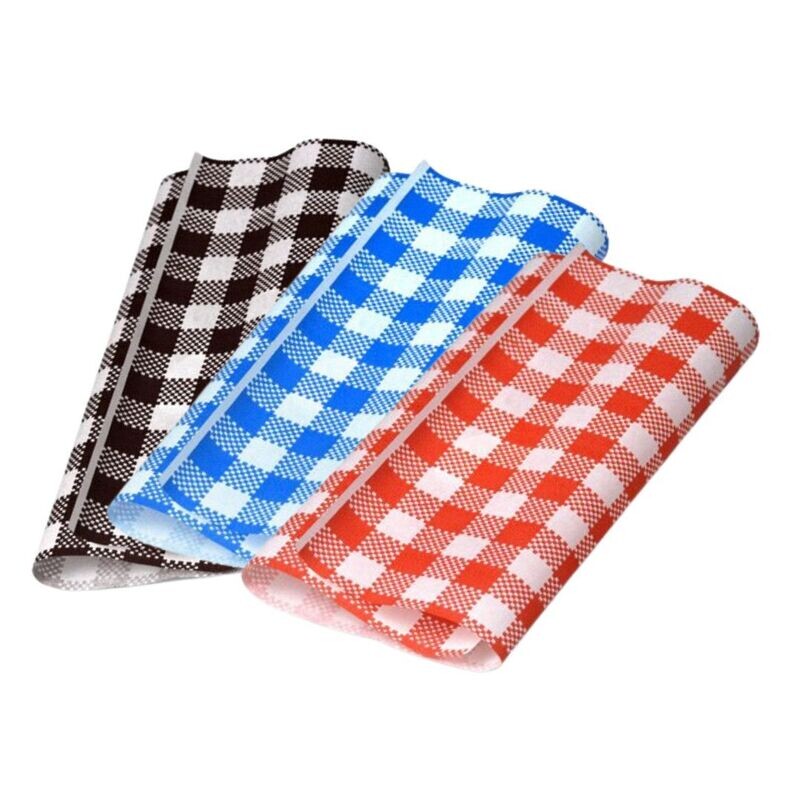 Gingham Printed Greaseproof Paper 190 x 300 mm [Pack 200]
