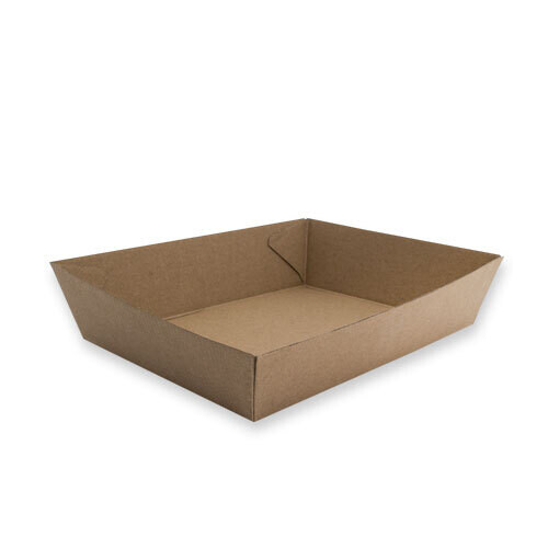 Corrugated Kraft Brown Trays, _OLD_Pack Size: Pack 25