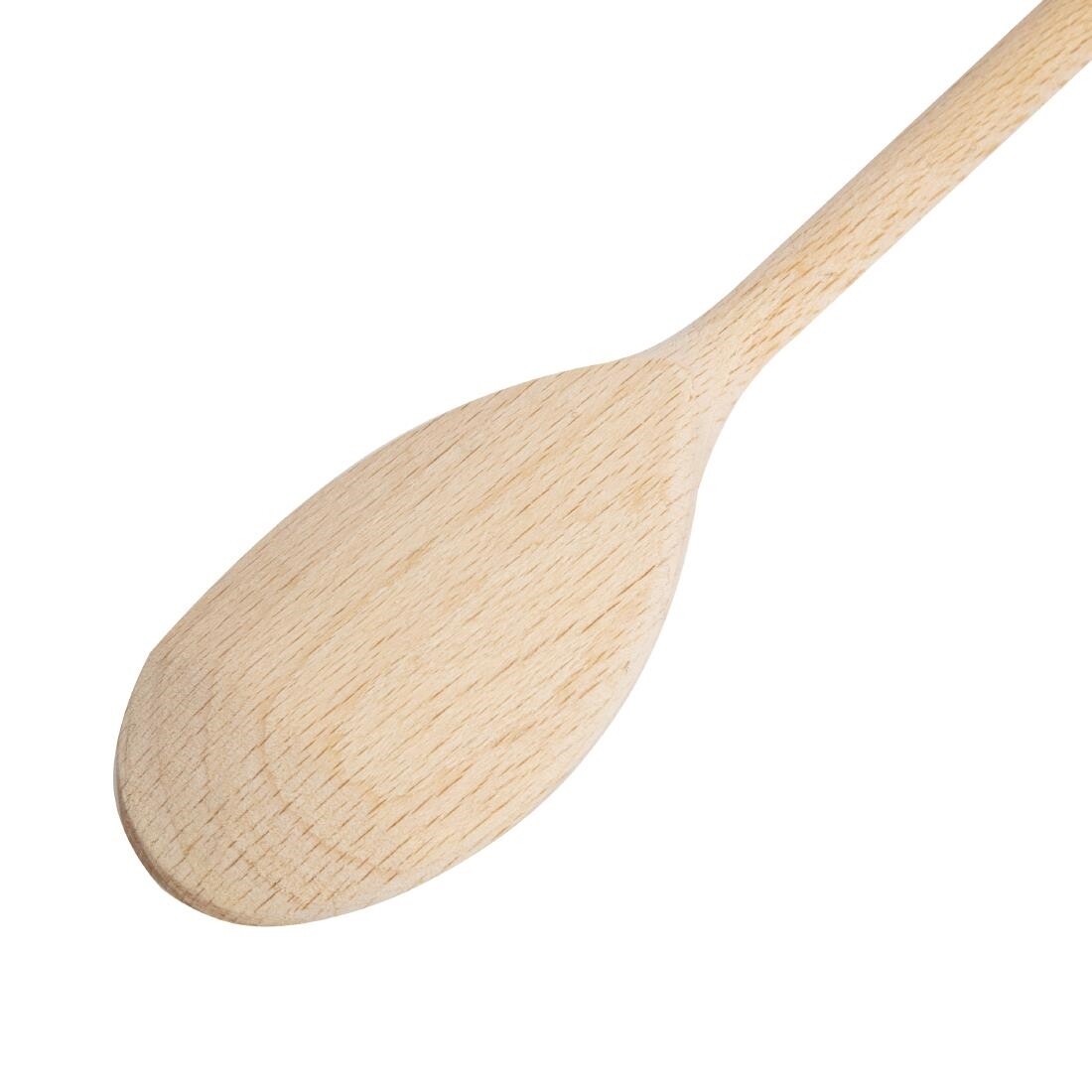 CHEF INOX WOOD SPOON THICK HANDLE 500MM BEECHWOOD