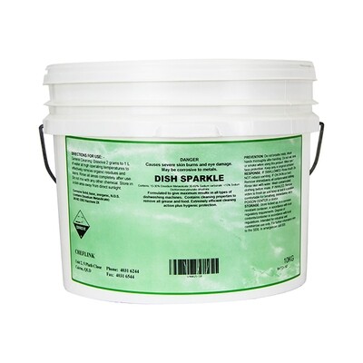 10kg Dish Sparkle - Machine Dishwashing Powder