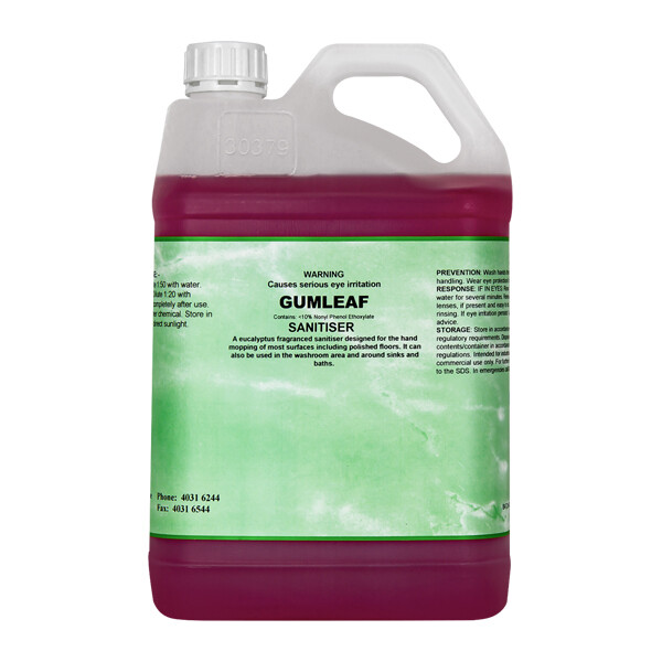 5L Gumleaf - Eucalyptus General Purpose Disinfectant 5L Gumleaf - Eucalyptus General Purpose Disinfectant