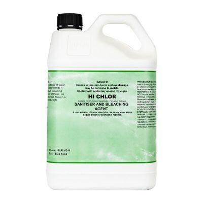 5L Hichlor - Sodium Hydrochlorite Sanitiser