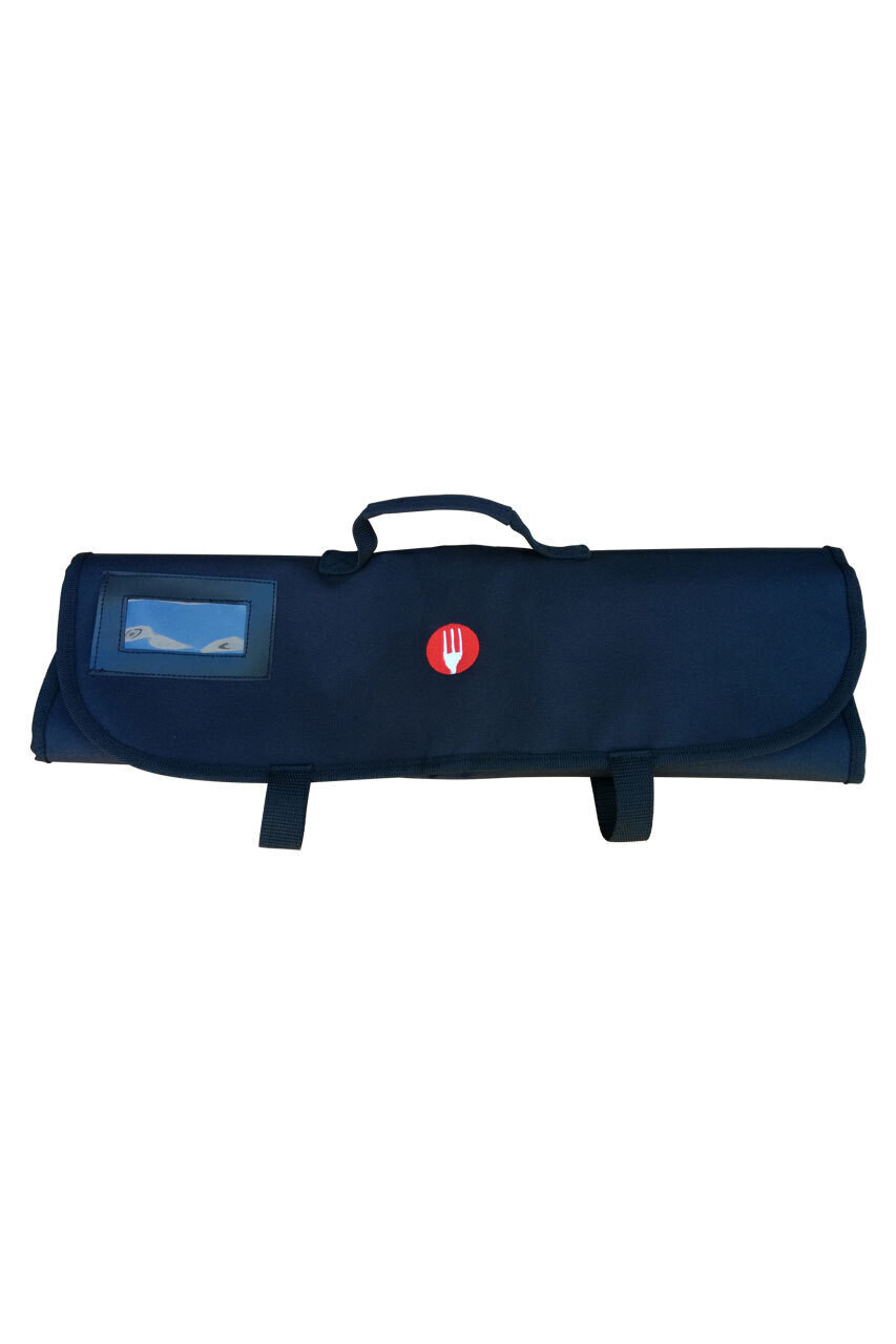 7 POCKET BLACK KNIFE WRAP BAG- BLACK