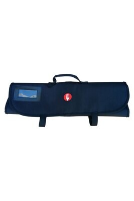 7 POCKET BLACK KNIFE WRAP BAG- BLACK