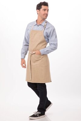 Austin Bib Apron- Natural