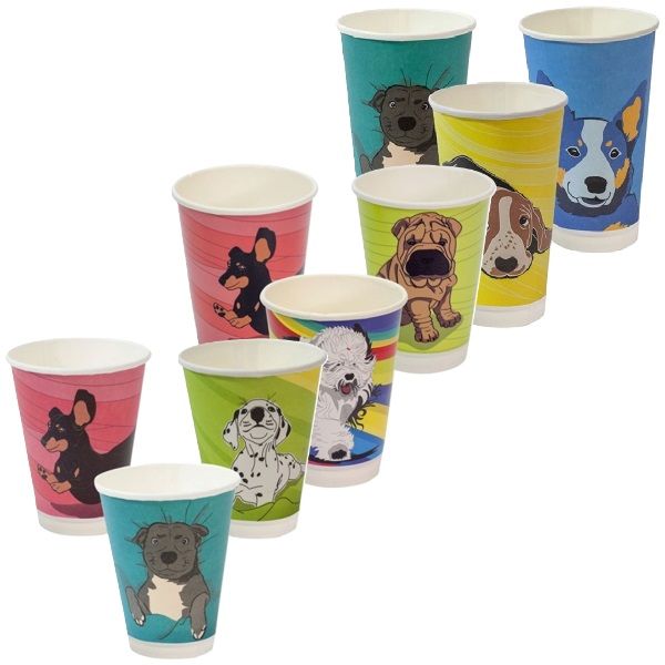 DOG SERIES DOUBLE WALL COFFEE CUPS