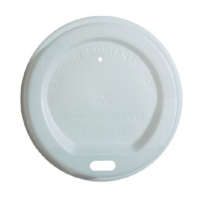 WHITE CPLA COFFEE CUP LIDS