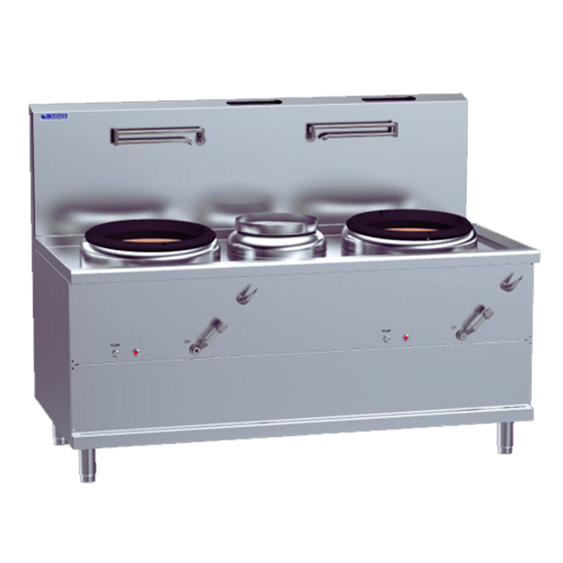 Luus 2 Air-Blast Burners &amp; 1 Centre-Pot Fo San Wok