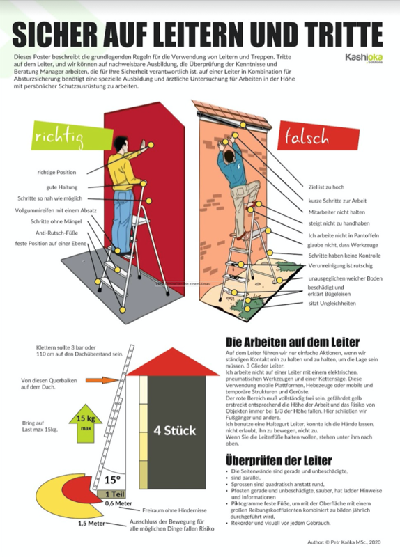 SICHER AUF LEITERN UND TRITTE