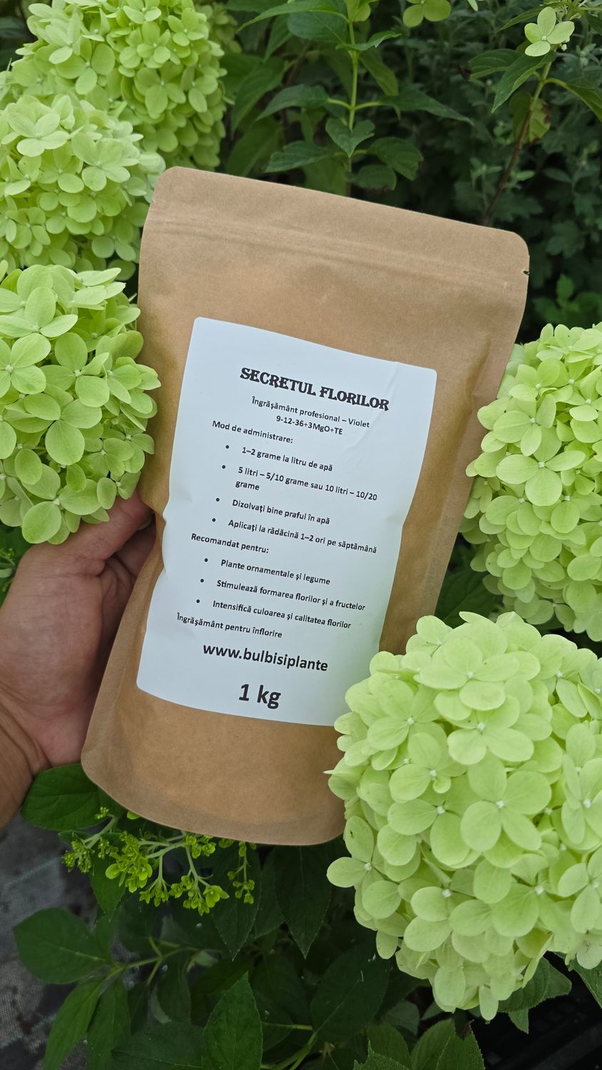 Secretul Florilor - Violet - Îngrășământ pentru stimularea infloririi - 1 Kg