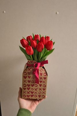 VAZĂ CARTON CU INTERIOR DE PLASTIC - 10 BUC