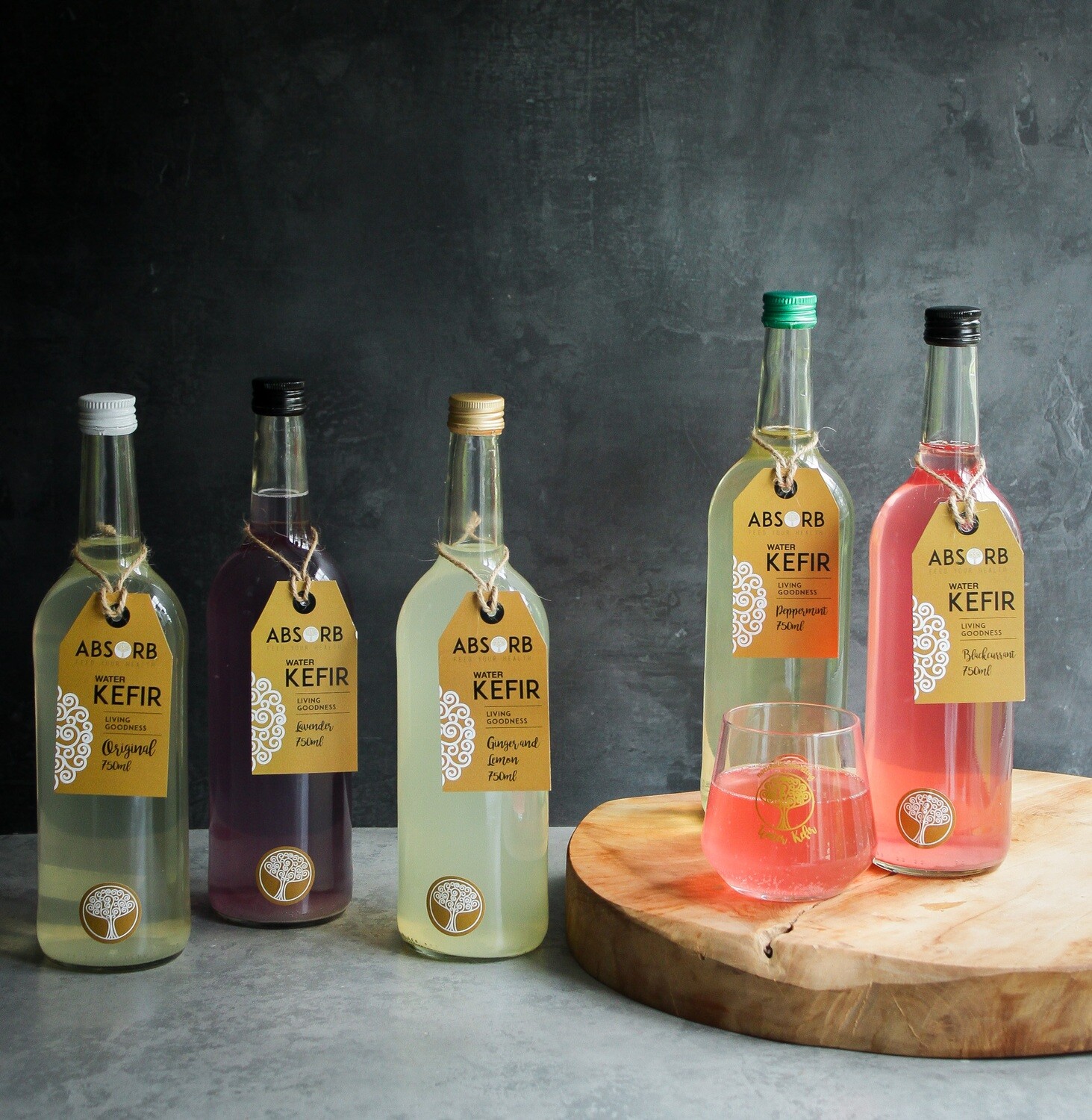 ABSORB WATER KEFIR FLAVOURS 750ml x6