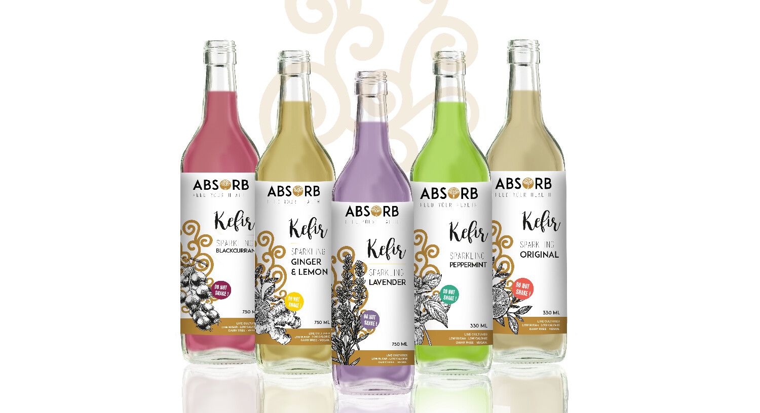 ABSORB WATER KEFIR FLAVOURS 750ml x6