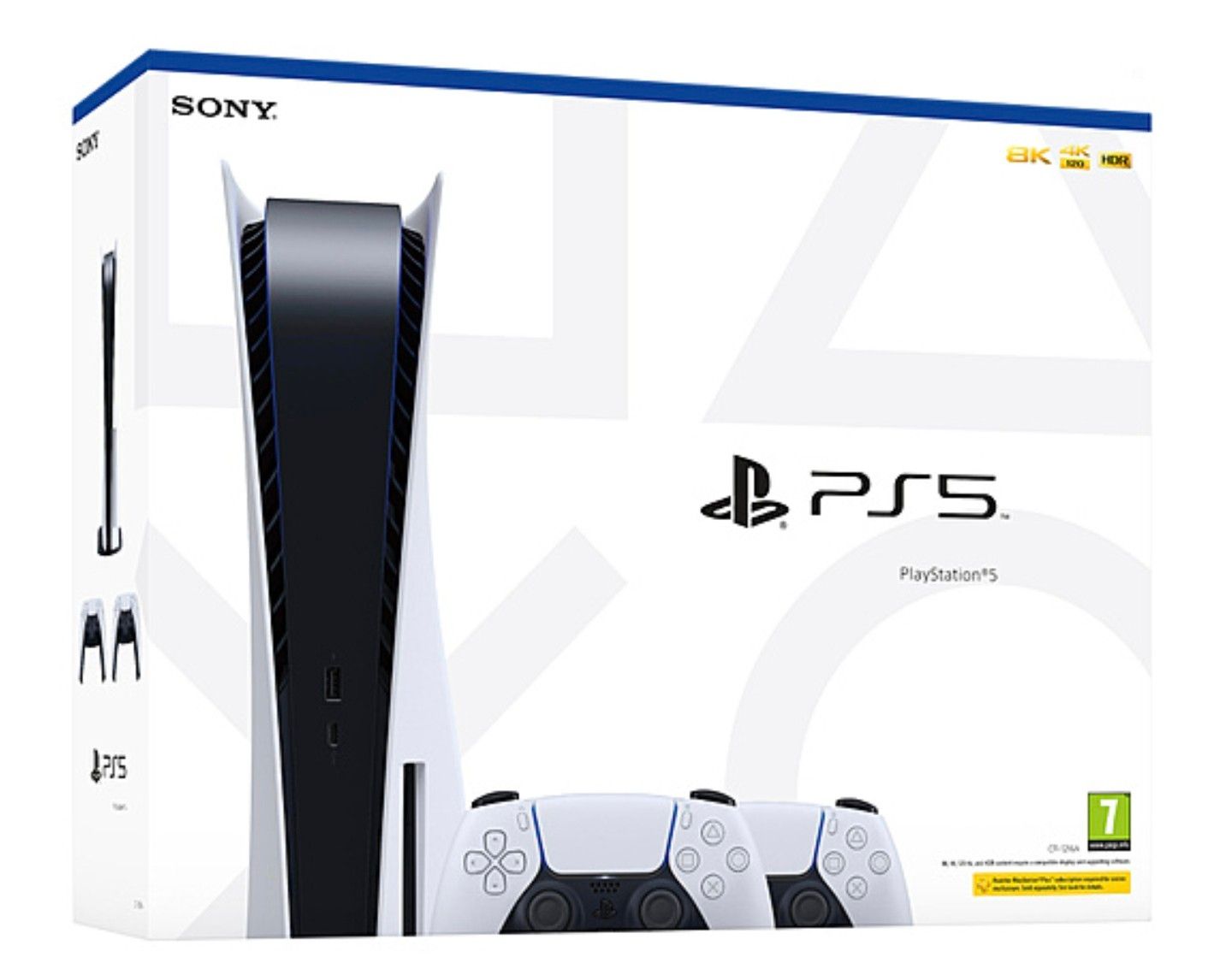 CONSOLE SONY PS5 STANDARD SLIM WHITE 1 TERABYTE + 2 CONTROLLER DUALSENSE ( GARANZIA ITALIA )
