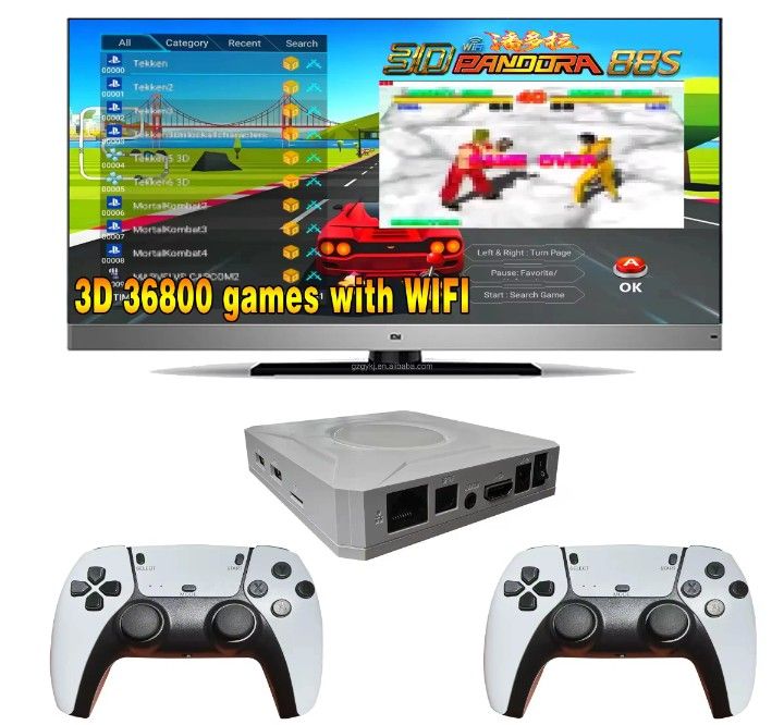 Super Console WiFi ( 36.800 giochi inclusi ) + 2 controller