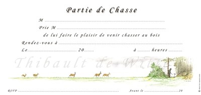 Invitations Chasse au Bois V