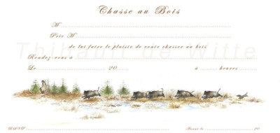 Invitations Chasse au Bois III