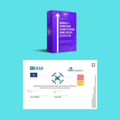 PATENTINO DRONE SPECIFIC STS: MANUALE + ESERCIZIARIO + ESAME TEORICO GRATIS
