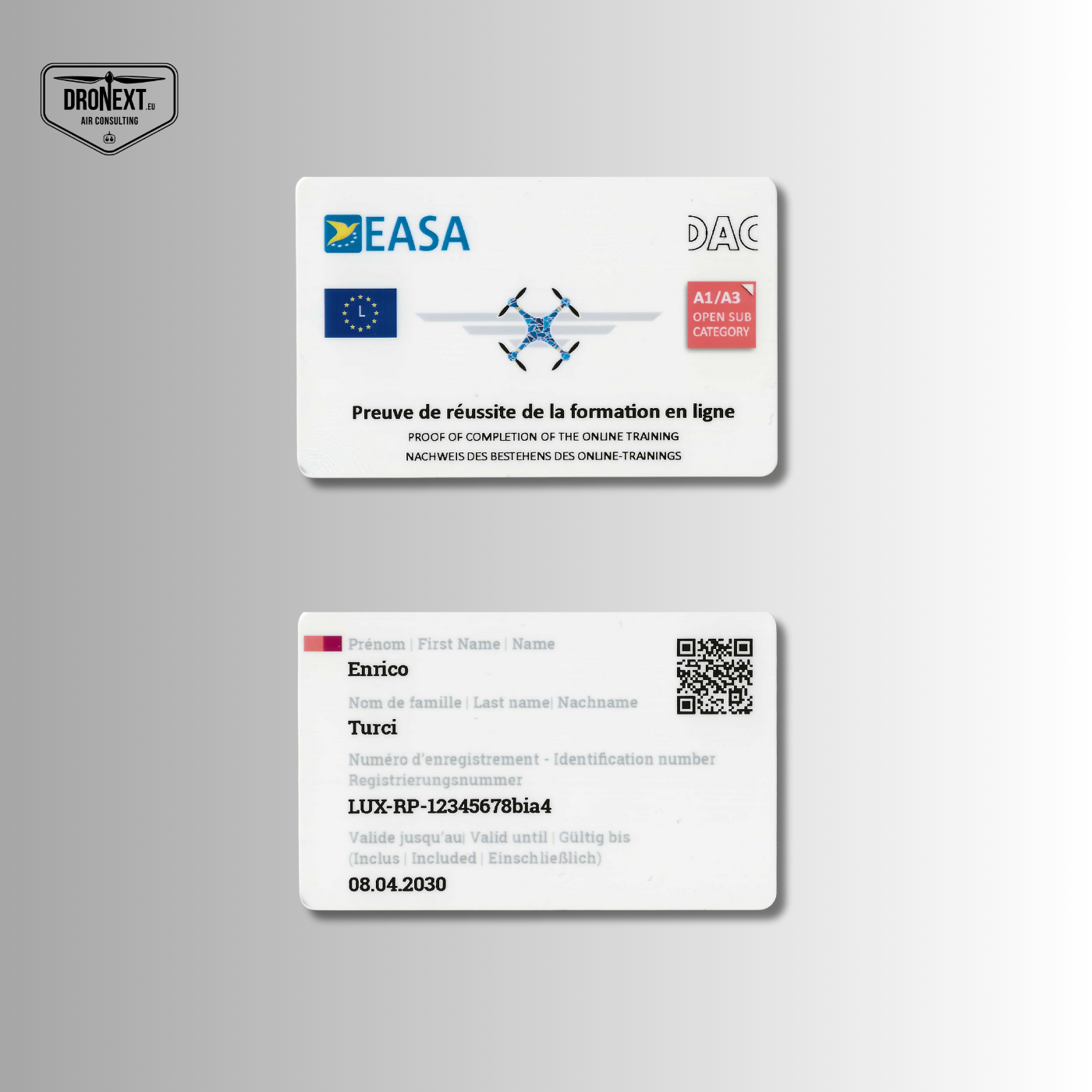 Stampa su BADGE (tessera - card) patentino drone A1/A3 (spedizione gratuita + OMAGGIO) Stampa su BADGE (tessera - card) patentino drone A1/A3 (spedizione gratuita + OMAGGIO)