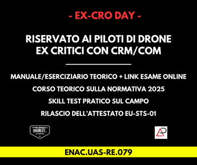 TORINO (BUSANO): EX CRO DAY – Il Pacchetto Completo per Volare in EU-STS-01! - 3 e 31 luglio 2025 TORINO (BUSANO): EX CRO DAY – Il Pacchetto Completo per Volare in EU-STS-01! - 3 e 31 luglio 2025